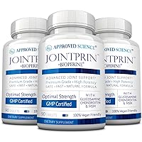 Approved Science Jointprin - Ease Joint Discomfort, Stiffness, Swelling - Glucosamine, MSM, Chondroitin, Turmeric, Boswellia, BioPerine -3 Month Supply