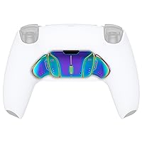 Turn RISE & RISE4 to RISE4 RMB Kit – Real Metal Buttons Version K1 K2 K3 K4 Back Buttons & Remap PCB Board for PS5 Controller eXtremeRate RISE & RISE4 Remap kit - Metallic Rainbow Aura Blue & Purple