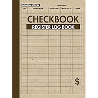 Checkbook Register Log Book: Logbook for Accountants and Business Owners to Record and Track Account Finances