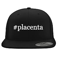 #Placenta - Yupoong 6089 Structured Flat Bill Hat | Trendy Baseball Cap for Men and Women | Modern Cap in Snapback Closure