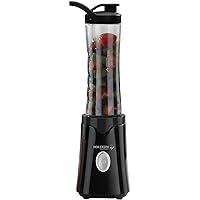 250W 2-Speed Hand Blender, Black/Stainless - Ideal for On-The-Go Smoothies, Shakes, and Protein Drinks