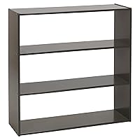 ECR4Kids Streamline 3-Shelf Storage Cabinet, 36in, Double-Sided, Grey Wash