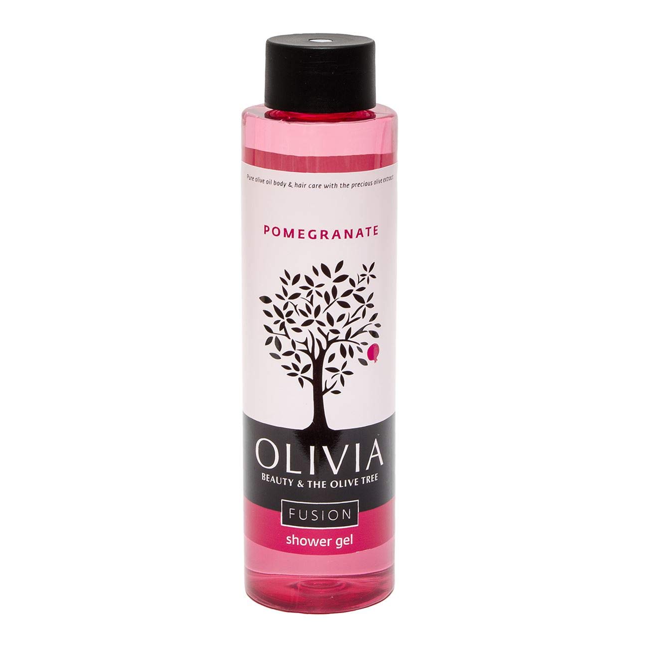 Olivia Olive Beauty Products :Refreshing Shower Gel with Organic Olive Fruit & Pomegranate extracts, from Greece, 10.1 oz.
