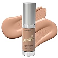 Mirabella Invincible HD Full Coverage Foundation Makeup, Liquid Foundation for Sensitive Skin and All Skin Types with Age-Defying Benefits, Hydrating Glycerin and Matrixyl 3000, Medium IV