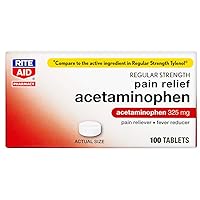 Regular Strength Pain Relief Acetaminophen, 325mg - 100 Tablets | Pain Reliever and Fever Reducer | Joint Pain Relief | Muscle Pain Relief | Arthritis Pain Relief | Back Pain Relief Products