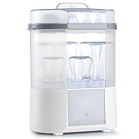 Advanced Electric Steam Sterilizer & Dryer for Baby Bottles, Feeding Accessories and More | Eliminates 99.9% of Germs | 4 Programming Options | 2 Configurations | Automatic Shut-Off