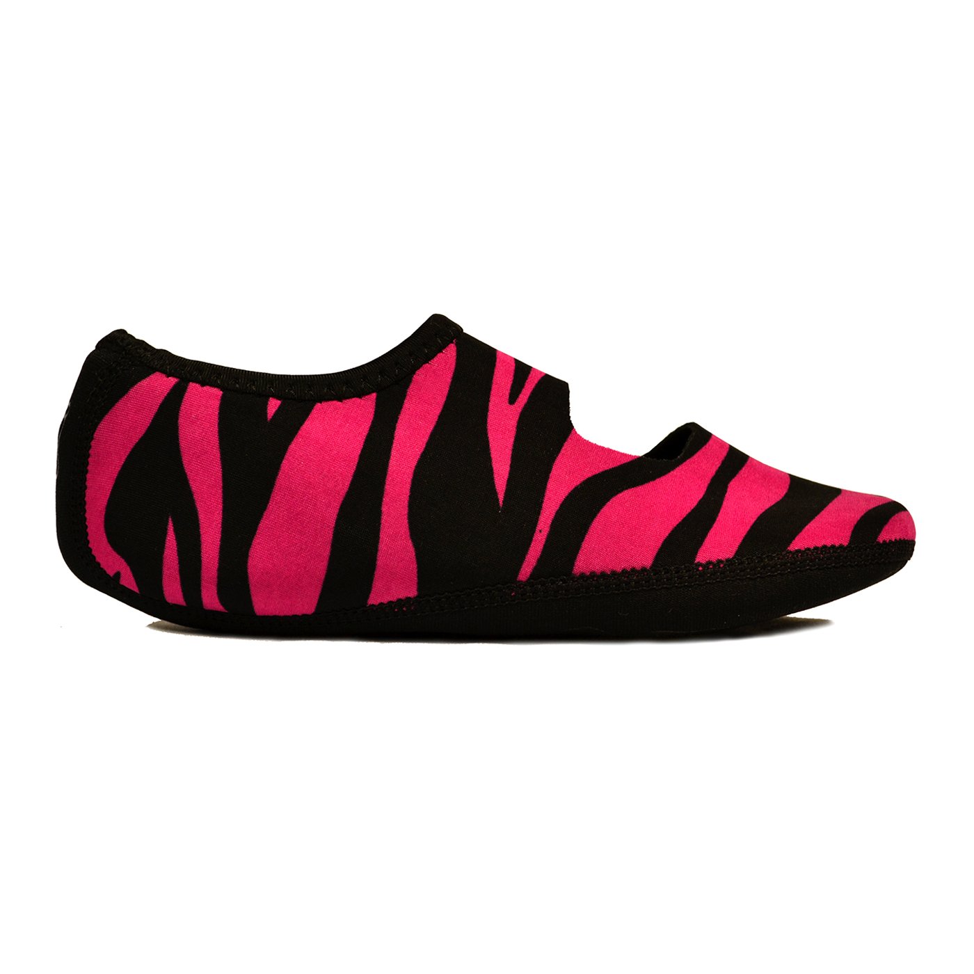 Nufoot Women's Mary Jane Slipper, Pink Zebra, Medium