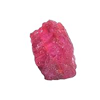 REAL-GEMS Raw Ruby Stone 10.00 Ct Natural Certified Rough Ruby Red Ruby Gemstone for Tumbling, Cabbing, Decoration