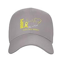 Hope for A Cure Bladder Cancer Awareness Baseball Cap for Men Women Dad Hat Classic Adjustable Golf Hats