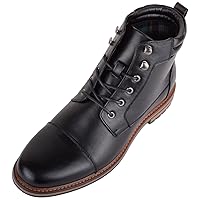 Mens Faux Leather Lace Up Casual Formal Desert Chelsea Ankle Boots