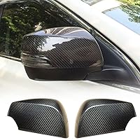 Dry Carbon Fiber Mirror Cover Caps Fit for Subaru XV Sport Utility 4-Door 2012-2017 Add-on Factory Outlet CF Side Rearview Mirror Caps Car Exterior Outside Shell