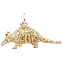 Rembrandt Charms Armadillo Charm, 10K Yellow Gold