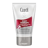 Curel Foot Therapy Cream, 3.5 oz Soothing Lotion for Dry Cracked Feet, Quick Absorbing, with Shea Butter, Coconut Milk, and Vitamin E2