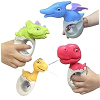 Water Pistols for Kids Dinosaur Outdoor Water Water Toys Water Squirter for Toddler Summer Beach Swimming Pool Party Favors 4Pcs Guns