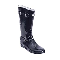 Forever Young womens Black Ride - Rain Boots