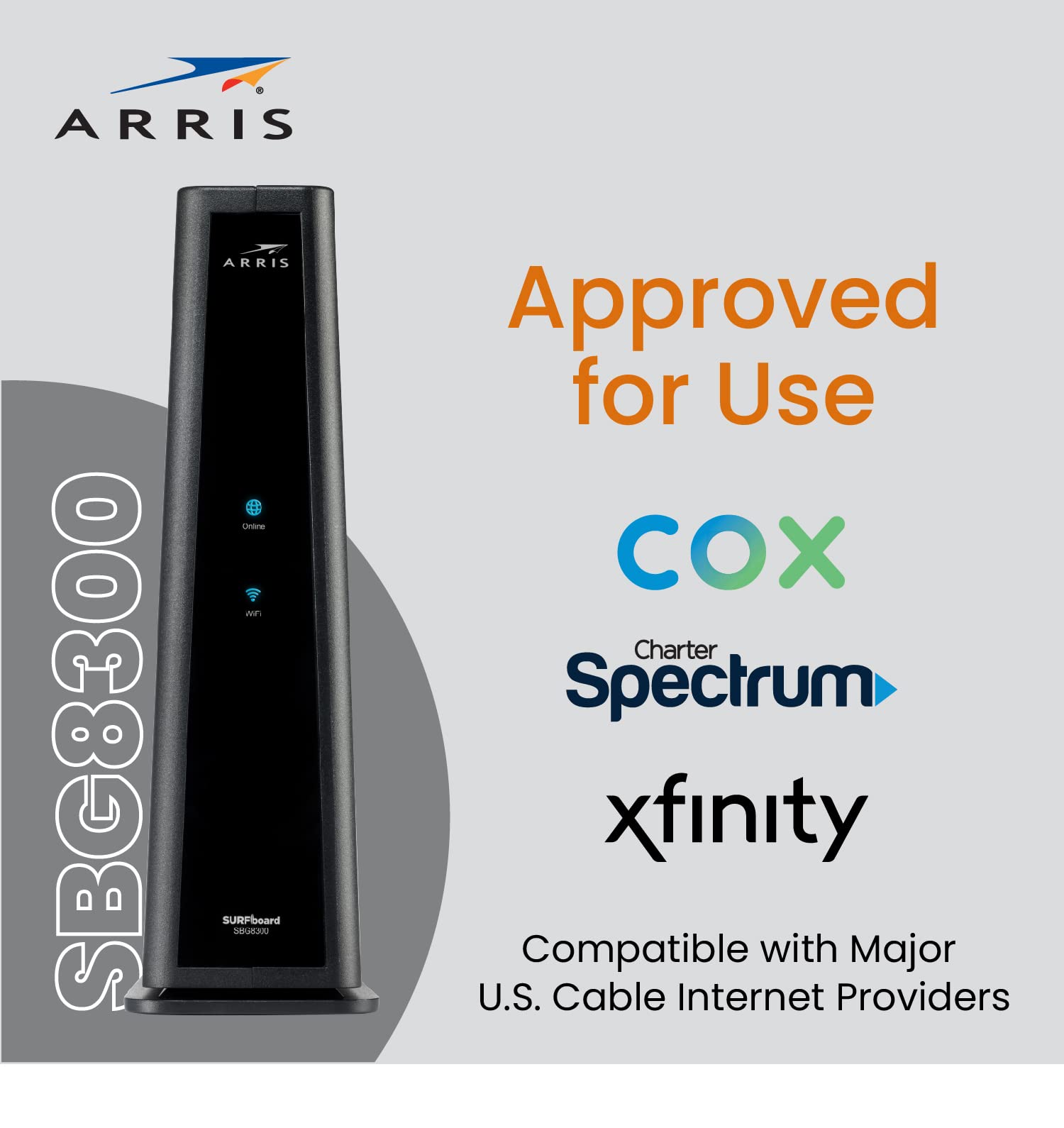 ARRIS Surfboard SBG8300 DOCSIS 3.1 Gigabit Cable Modem & AC2350 Wi-Fi Router & Roku Express (New) | HD Roku Streaming Device with Simple Remote (no TV Controls), Free & Live TV