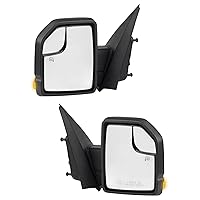 Driver & Passenger Side Mirror Assembly Compatible with Ford F-150 2015-2018 Side View Mirror with Power Adjustable and Heated Glass, Turn Signal, Blind Spot Mirror (Left+Right)