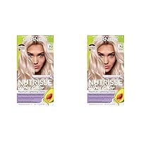 Hair Color Nutrisse Ultra Color Nourishing Creme, PL2 Ultra Light Platinum (Mascarpone Crème) Permanent Hair Dye, 1 Count (Packaging May Vary) (Pack of 2)