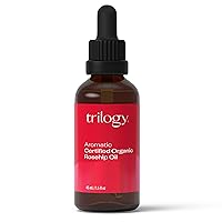Trilogy Aromatic Certified Organic Rosehip Oil for Face, 1.5 Fl Oz - Hydrate & Repair Skin to Reduce Stretch Marks, Scars, Fine Lines & Wrinkles