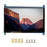 7 Inch Touchscreen for Raspberry Pi 3, 1024x600 Resolution, LCD Display Screen, Accurate Quick Response Touch, Backlight Independent Control HD Monitor with Standard HDMI Input for Win