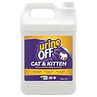 Urine Off Kitten & Cat Pet Stain Remover | Fresh Scent Carpet Cleaner | Bio Enzymatic Stain & Urine Odor Eliminator | Pet Safe Cleaner | 1 gal.
