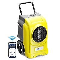 AlorAir 270 Pints Commercial Dehumidifiers for Large Room or Basements, Industrial Large Dehumidifier with Pump and Drain Hose, Dehumidifiers with Smart Wi-Fi, Manufacturer's 5 Years Warranty, Yellow