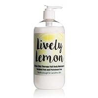 The Lotion Company 24 Hour Skin Therapy Lotion, Full Body Moisturizer, Paraben Free, Made in USA, Lively Lemon Fragrance, w/Aloe Vera, 16 Ounces