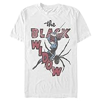 Marvel Men's Universe Thrifted Black Widow T-Shirt