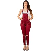 Twiin Sisters Women's Plus Size Natural Curve Enhancing Slim Fitted Overalls with Comfort Stretch