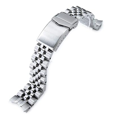 MiLTAT metal watch band compatible with Seiko Alpinist SARB017, 20mm Angus-J Louis