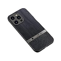 Creative Unique Wood Grain TPU Phone case for iPhone 14 13 12 11 8 7 X XS XR Plus Pro Max Mini Shell Personality Thin Light Comfortable Protective Back Cover(Black,13 Pro)