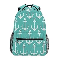School Backpacks for Girls Kids Anchors Backpack School Rucksacks Canvas Print Personalised Shoulder Bag Bookbag