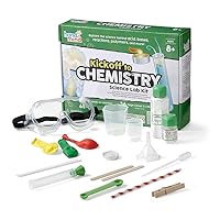 hand2mind Kickoff to Chemistry Science Lab Kit, STEM Kit, STEM Toys, Testing pH Acids and Bases Kit, Rock Candy Kit, DIY Lava Lamp Kit, Kids Science Lab Kit, Kids Chemistry Set, 23 Hands-On Activities