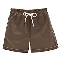 Cute Boys Swim Trunks with Mesh Lining Toddler Board Beach Shorts Quick Dry for Kids Drawstring 2T-16