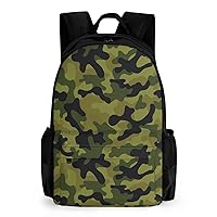 Camouflage Army Green Laptop Backpack for Men Women Shoulder Bag Business Work Bag Travel Casual Daypacks