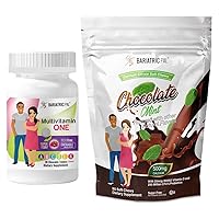BariatricPal 30-Day Bariatric Vitamin Bundle (Multivitamin ONE 1 per Day! Iron-Free Chewable - Mixed Berry and Calcium Citrate Soft Chews 500mg with Probiotics - Chocolate Mint)