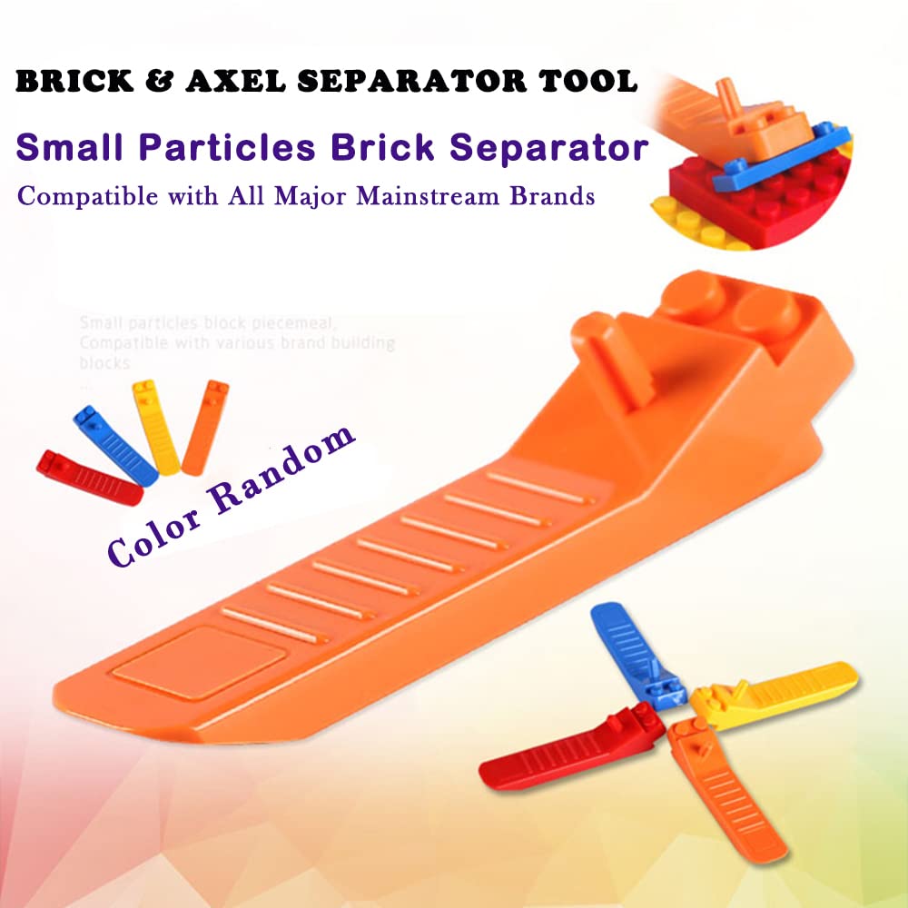 Ulanlan Separator Tools Compatible with Lego Blocks and Technic, Building Block Tool Kit, Including 1 Multi use Hammer,1 Blocks Pliers, 1 Clip and 5 Brick Separator
