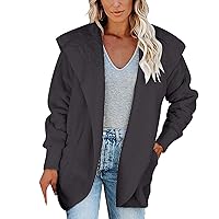 Womens Plus Size Long Sleeve Casual Jacket Jacket Coat Outwear with Pockets Jackets Winter Lapel Outerwear