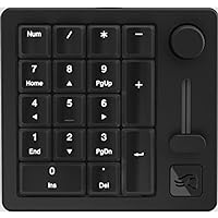Glorious GMMK Macro Pad - Black Mechanical Numpad - 10 Key USB Keypad - Hotswap, Programmable Volume Knob, RGB Backlit, Wired & Wireless Bluetooth- Gaming Keyboard Number Pad