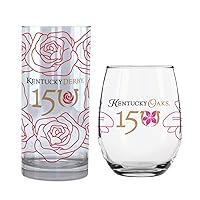 2024 Official Mint Julep and Lily Glass Set for the 150th Running of the Kentucky Derby