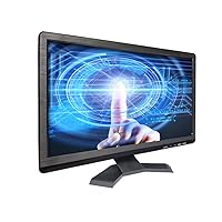 Desktop Touchscreen LCD Monitor - 15.6-inch Widescreen Capacitance Touch Monitor Black HDMI/VGA