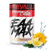 EAA Max, BCAA Perfect Amino Acid Powder - Pre or Post Workout Muscle Recovery - BCAAs, EAAs, Electrolytes, Supports Hydration & Performance, Keto Friendly, Tropical Lemonade 30 Servings