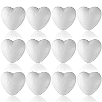 Foam Balls,12 Pack Heart Foam Ball Smooth Polystyrene Foam Balls Foam Balls for Arts and Crafts, Sculptures, Floral Arrangements, Modeling (4 Inches)