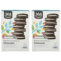 365 by Whole Foods Market, Chocolate Sandwich Creme Cookies, 20 Ounce (Pack of 2)
