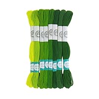 Homeford Cotton Embroidery Floss, 8.7-Yard, 8-Count (Go Green)