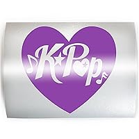 HEART K-POP - PICK COLOR & SIZE - Korean Pop Band Korea Fun KPOP Vinyl Decal Sticker H