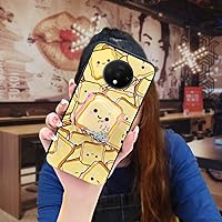 Anti-dust Cover Lulumi Phone Case for One Plus 7T/1+7T, Anti-Knock Shockproof Phone Stand Holder Cartoon Glisten Cute Silicone TPU Fashion Design Original Protective Waterproof, 1
