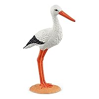 Schleich Farm World, Realistic Bird Animal Toys for Boys and Girls 3 and Above, Stork Toy Figurine, Ages 3+