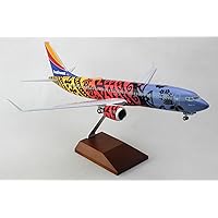 Boeing 737 MAX 8 Commercial Aircraft with Landing Gear Southwest Airlines - IMUA One (N8710M) Hawaiian Livery (Snap-Fit) 1/100 Plastic Model by Skymarks SKR8297
