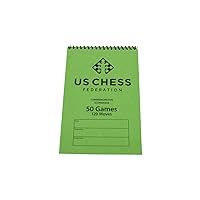 The House of Staunton US Chess Commemorative Spiral Chess Score Book (120 Moves/Game)